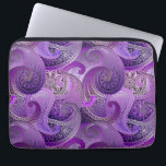 Funda Para Portátil Patrón de Damasco Purple Paisley<br><div class="desc">Este diseño,  bellamente exótico,  presenta un patrón de damasco paisley en ricos tonos morados.</div>