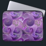 Funda Para Portátil Patrón de Damasco Purple Paisley<br><div class="desc">Este diseño,  bellamente exótico,  presenta un patrón de damasco paisley en ricos tonos morados.</div>