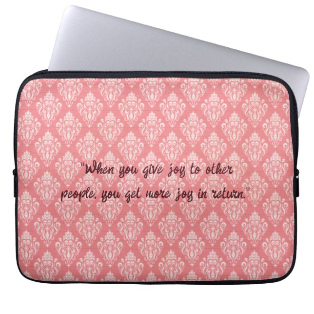 Funda Para Portátil Patrón de Damask Manga para portátil de neopreno r (Frente)