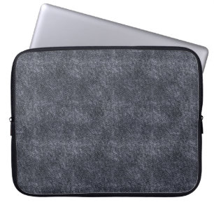 Funda Para Portátil Patrón de Denim Negro