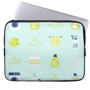 Funda Para Portátil Patrón de Día de Ropa Limpia