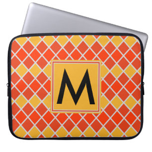 Funda Para Portátil Patrón de diamante #80 Monogramado