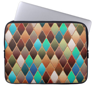 Funda Para Portátil Patrón de diamante colorido