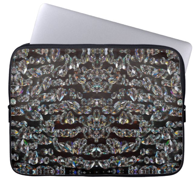 Funda Para Portátil Patrón de diamante elegante diamante de imitación  (Frente)