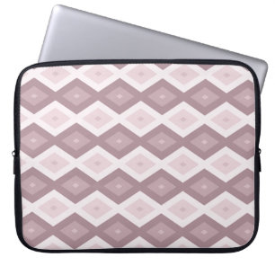 Funda Para Portátil patrón de diamante rosa de cuarzo Rosa