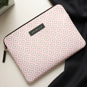 Funda Para Portátil Patrón de diamantes rosados Rubor de moda