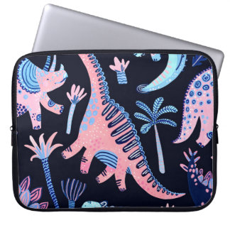 Funda Para Portátil Patrón de dinosaurios personalizados.