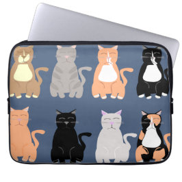 Funda Para Portátil Patrón de diversión Mascota de tipos de gato Perso