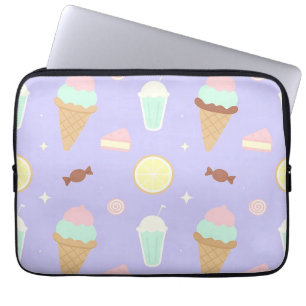 Funda Para Portátil Patrón de dulces de helado Kawaii