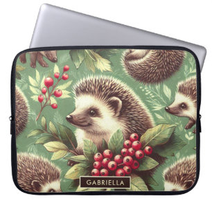 Funda Para Portátil Patrón de edgehog de cosecha