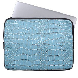 Funda Para Portátil Patrón de efecto de cuero azul