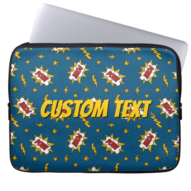 Funda Para Portátil Patrón de efecto de sonido de comic (Frente)