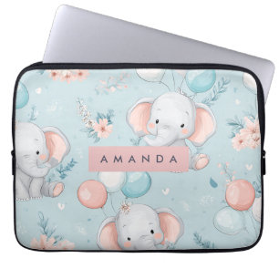 Funda Para Portátil Patrón de elefante para bebés capilar