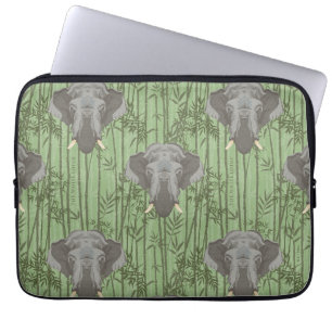 Funda Para Portátil Patrón de elefantes blancos Lotus Majestic