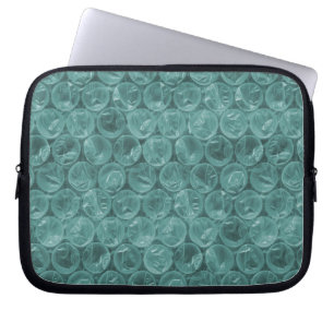 Funda Para Portátil Patrón de envoltura de burbujas turquesa
