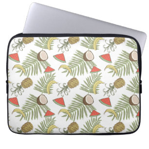 Funda Para Portátil Patrón de esbozo de fruta tropical