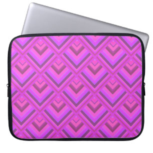 Funda Para Portátil Patrón de escala de rayas rosas