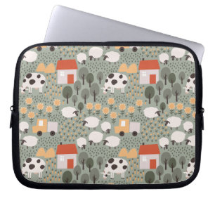 Funda Para Portátil Patrón de escena de la granja