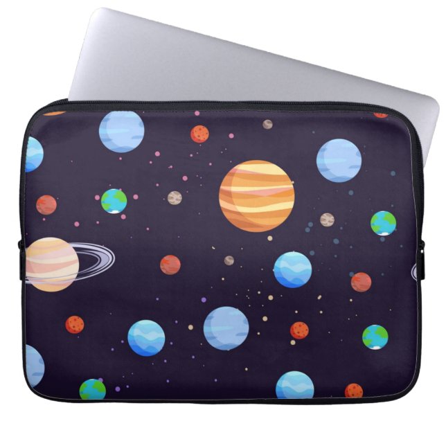 Funda Para Portátil Patrón de espacio (Frente)
