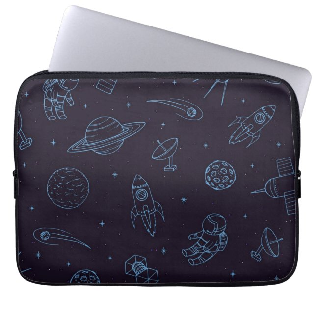 Funda Para Portátil Patrón de espacio (Frente)