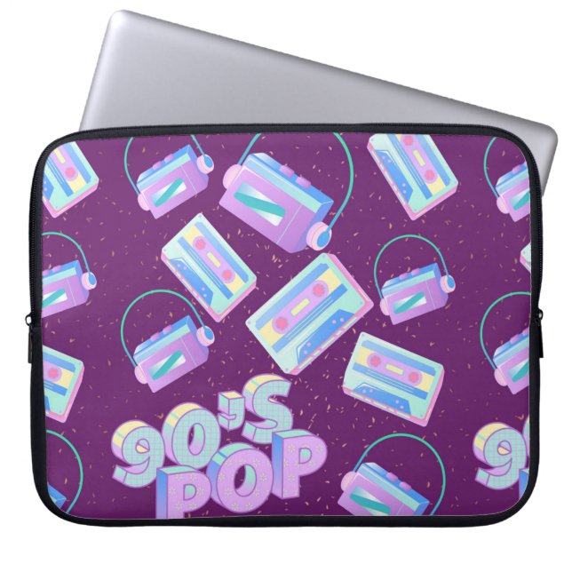 Funda Para Portátil Patrón de estilo de los 90 pop (Frente)