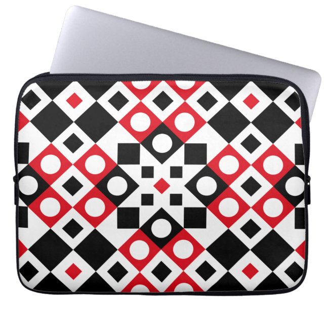 Funda Para Portátil Patrón de estilo moderno de cosecha geométrica (Frente)