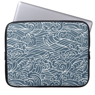 Funda Para Portátil Patrón de estilo ondulado japonés