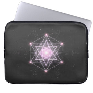 Funda Para Portátil Patrón de estrella de geometría sagrada luminosa