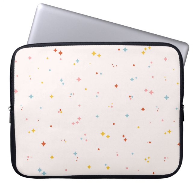 Funda Para Portátil Patrón de estrella de Pastel (Frente)