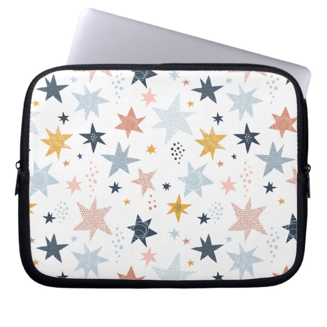 Funda Para Portátil Patrón de estrella divertida (Frente)