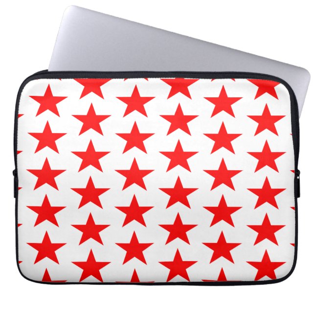 Funda Para Portátil Patrón de estrella roja (Frente)