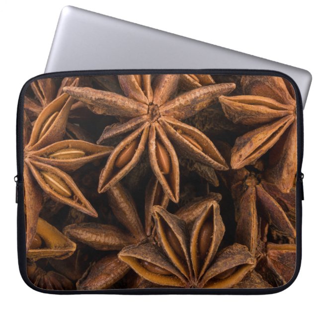 Funda Para Portátil Patrón de estrellas de anís (Frente)