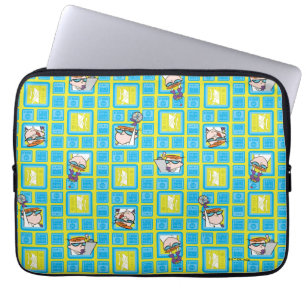 Funda Para Portátil Patrón de experimentos de laboratorio de Dexter