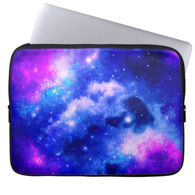 Funda Para Portátil Patrón de exploración vibrante de nebulosa (Frente)