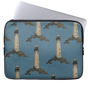 Funda Para Portátil Patrón de faro vintage