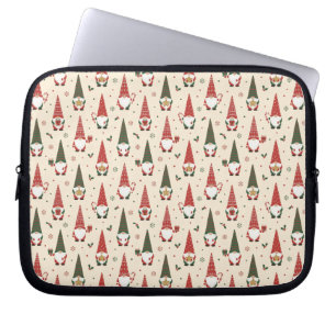 Funda Para Portátil Patrón de fiesta de gnomos de Navidad