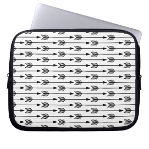Funda Para Portátil Patrón de flechas en blanco y negro