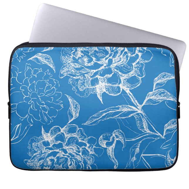 Funda Para Portátil Patrón de flor (Frente)