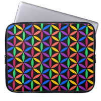 Patrón de flor arco iris