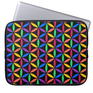 Funda Para Portátil Patrón de flor arco iris