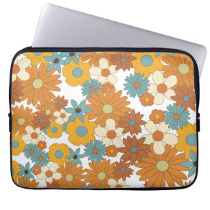 Funda Para Portátil Patrón de flor retro colorido