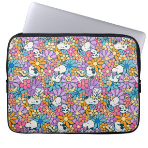 Funda Para Portátil Patrón de flor Snoopy & Woodstock