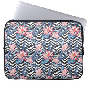 Funda Para Portátil Patrón de flor tropical Lotus