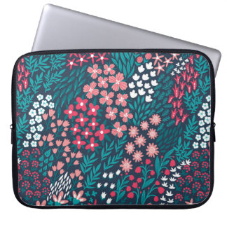 Funda Para Portátil Patrón de flor vintage sin soldadura. Infino repet