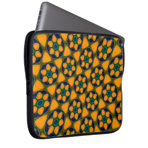 Funda Para Portátil Patrón de flores abstractas únicas