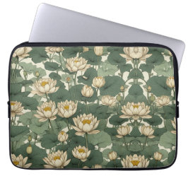 Funda Para Portátil Patrón de flores de Lotus de Estados Unidos