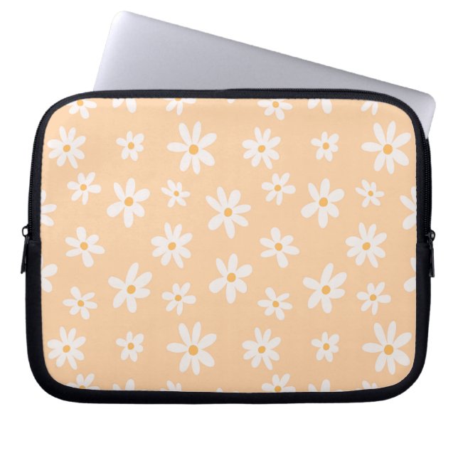 Funda Para Portátil Patrón de flores de margarita (Frente)