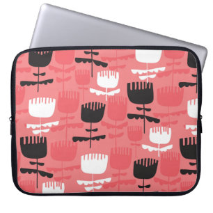Funda Para Portátil Patrón de flores de tulipán abstracto sin soldadur