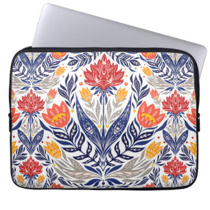 Funda Para Portátil Patrón de flores folclóricas
