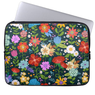 Funda Para Portátil Patrón de flores sin soldadura Ditsy-13554